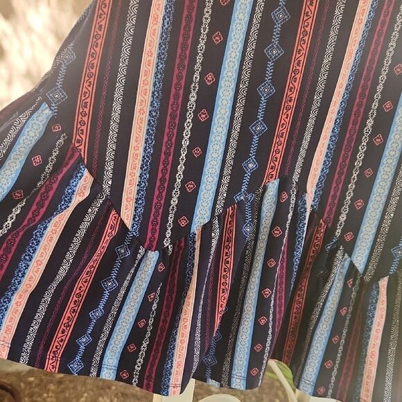 Three Hearts Vibrant Striped Dress - Picture 4 of 4